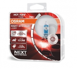 OSRAM H7 12V 55W NIGHT BREAKER LASER +150% sada 2ks-1