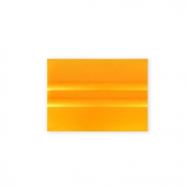 Tvrdá PVC 10cm stierka,  žltá KF 634 SQ