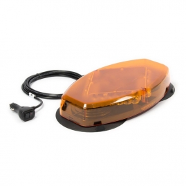LED mini rampa, oranžová, magnetický úchyt, R65, oranžový kryt L04-MAG-AA
