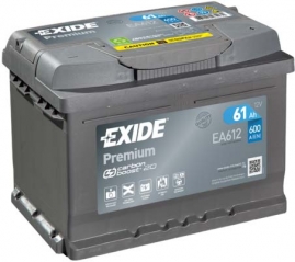 Štartovací batérie EXIDE 61Ah